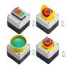 1pc Push Button Switch Self-reset/self-locking 440V 10A Control Box With Button 22mm Push Button Switch Power Tools Spare Parts