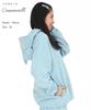 SAZAC Cinnamoroll Half-Zip Hoodie, Fleece, Women's, Long Sleeve, Warm Top (Sax/M/SAN1861)