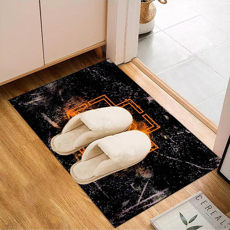 Ramm-stein Skulls And Logo Area Rug Suitable for Indoor And Outdoor,Carpets for Kitchens, Homes, Offices, Living Rooms,Home Decor,Christmas Gift
