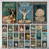 Dog Slogans Green Background Metal Signs Retro Tin Signs Metal Retro Wall Decoration Bar Bar Club Metal Posters Decoration