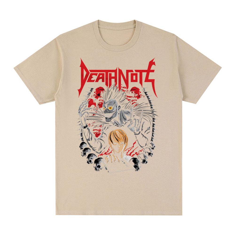 Anime Death Note Ryuk Yagami Tshirt Unisex Women Clothing Cotton Oversized Tshirt Fashion Vintage Y2K Short Sleeve Tee Unisex M