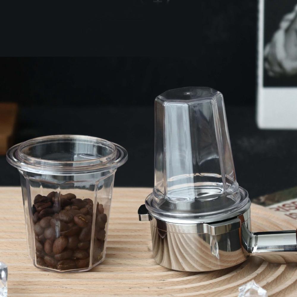 Transparent Coffee Dosing Cup Antistatic Coffee Powder Dosing Cup Espresso Machine Accessories 58mm