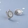 Women's European-American Style Sweet Diamond Round Earrings – Small, Stylish Accessory