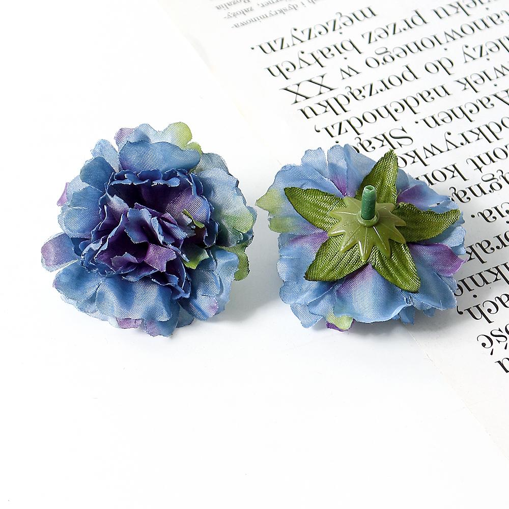 

10/20Pcs 5cm Artificial Rose Flower Silk Flower Heads For Bride s Wedding Decoration Christmas Tree Decor Gift Box Accessories 10PCS темно-синий