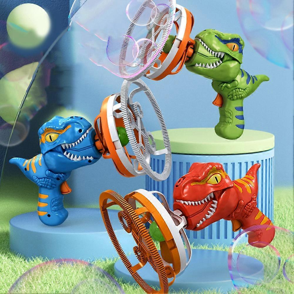 Electric Dinosaur Bubble Machine Bubble Dinosaur Pool Toys Blue