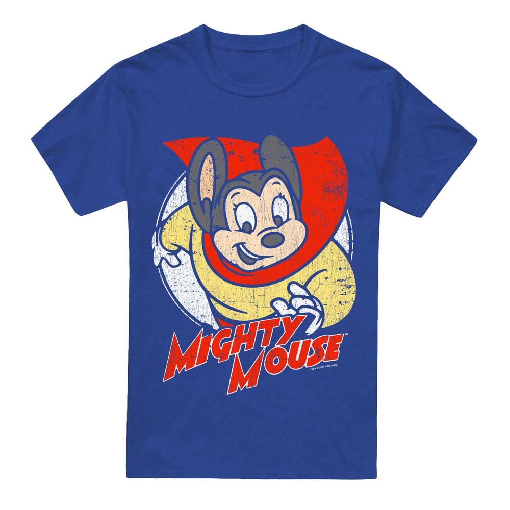 Mighty Mouse Unisex Adult Mighty Circle T-Shirt