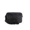 Coach Crossbody Bag Graham 23 Metal Logo Signature Pendant Coated Canvas and Calf Leather Camera Small Square Shoulder Medium Men's Charcoal Black