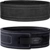 Zawick Lever Action Power Leather Training Belt for Strength Training and Lifting Belt, (Black Buckle, Medium)