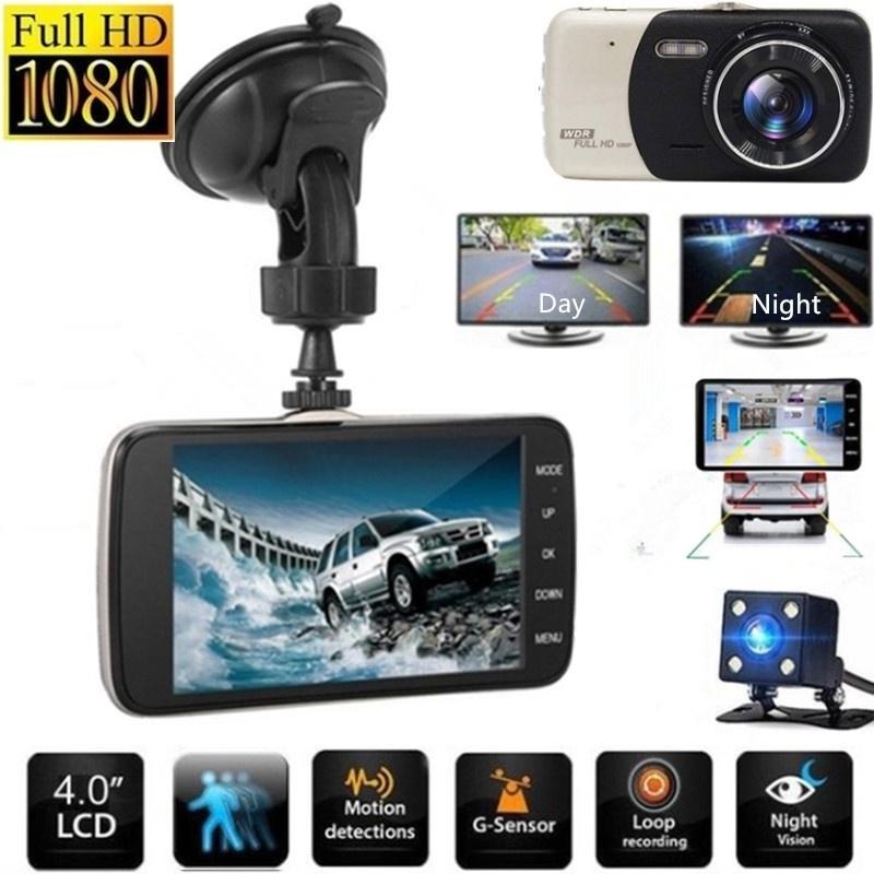 Car DVR Dash Camera 4 Inch Full HD 1080P IPS Dual Lens Dashcam Front Car DVR Dash Camera 4 Inch Full HD 1080P IPS Dual Lens Dashcam Front