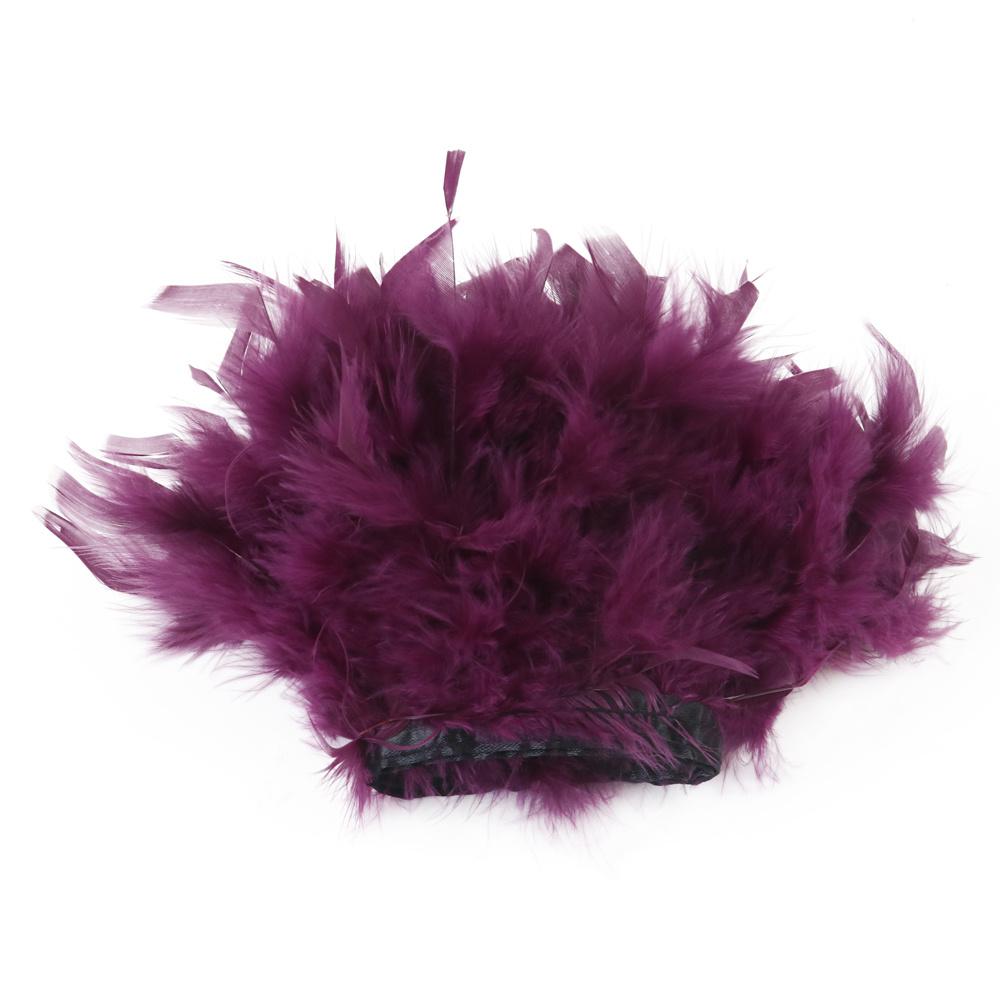 1Yard Natural Turkey Feathers Trim 10-15Cm Fluffy Feather Ribbon For Crafts Accessories Wedding Party Clothing Sewing Decoration