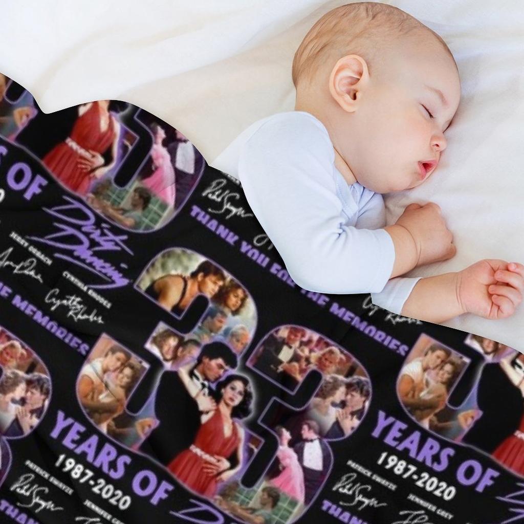 33 Years Of 1987 2020 Dirty Dancing Thank You For The Memories Signatures Throw Blanket Custom Cute Sofa Throw Blankets