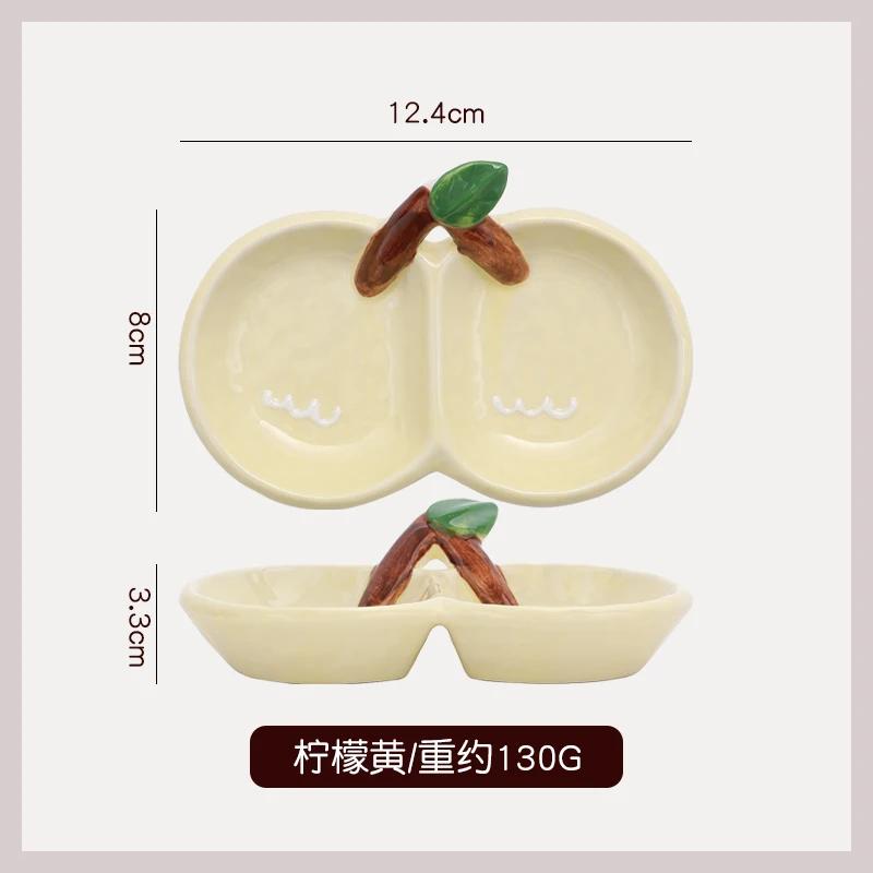 Ceramic Dipping Saucers Small Plates Small Saucer Delicate Grids Saucers Seasoning Dishes Fried Dnack Plates