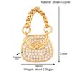 Fashion Cowboy Hat Boots Dance Shoes Bra Birdcage Sports Charm Pendant,Zircon Real Gold Necklace Craft Jewelry Supplies K68