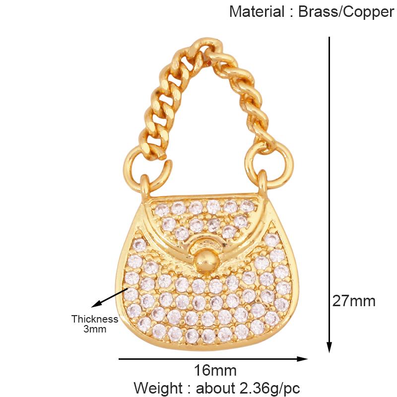 

Fashion Cowboy Hat Boots Dance Shoes Bra Birdcage Sports Charm Pendant,Zircon Real Gold Necklace Craft Jewelry Supplies K68
