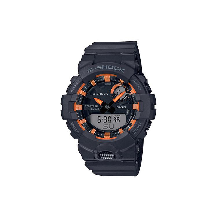 CASIO Men G-SQUAD Series Orange Watch GBA-800SF-1A GBA-800SF-1A Black Dial