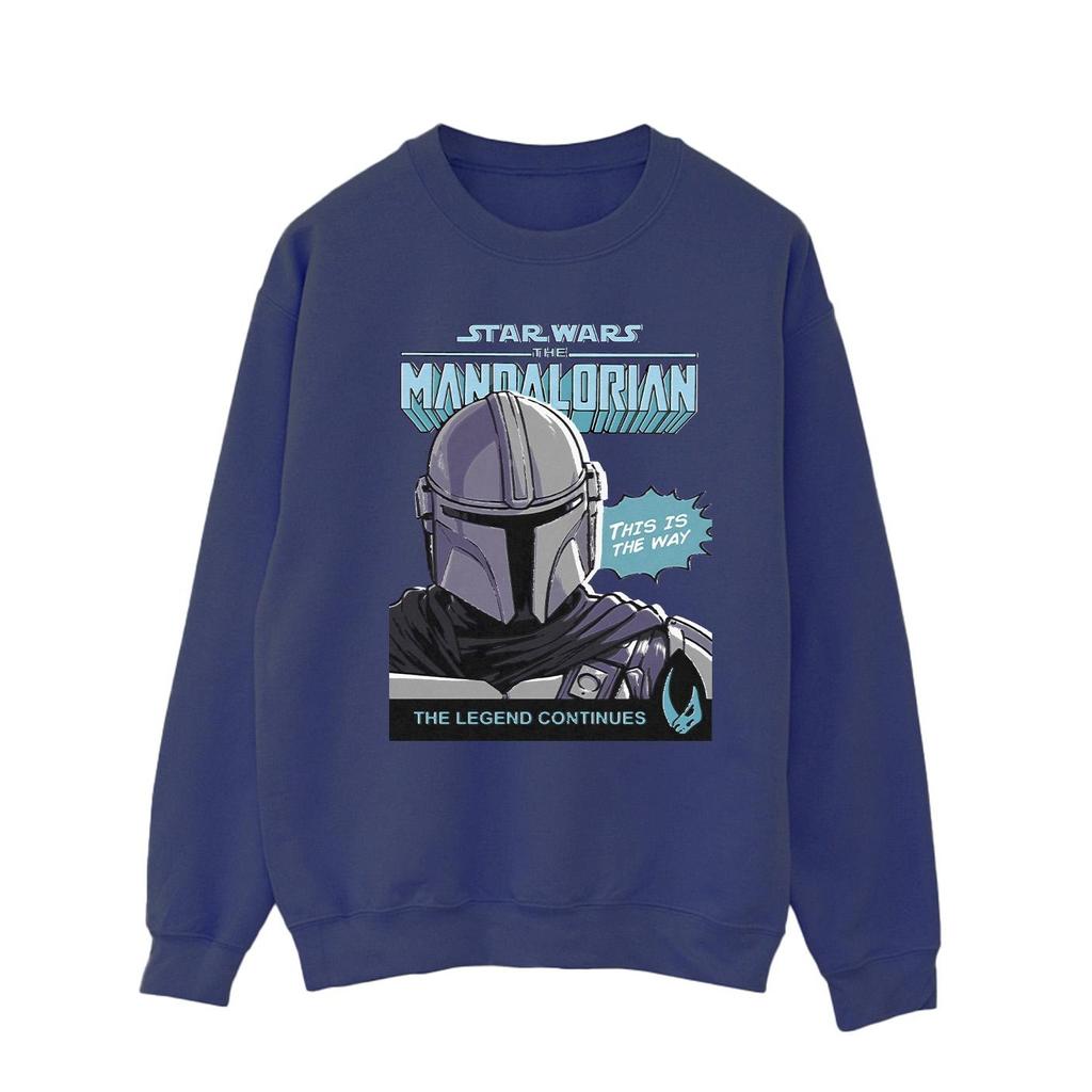 Star Wars The Mandalorian Mens Mando Comic Cover Sweatshirt