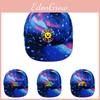Printed Fashion Sprunki Baseball Cap Adjustable Starry Sky Design Wide Hat Brim