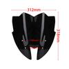 YIBO Waterproof and Dustproof Motorcycle Windshield Protector Black for Z800 ZR800 2013 2015, Easy to Install.