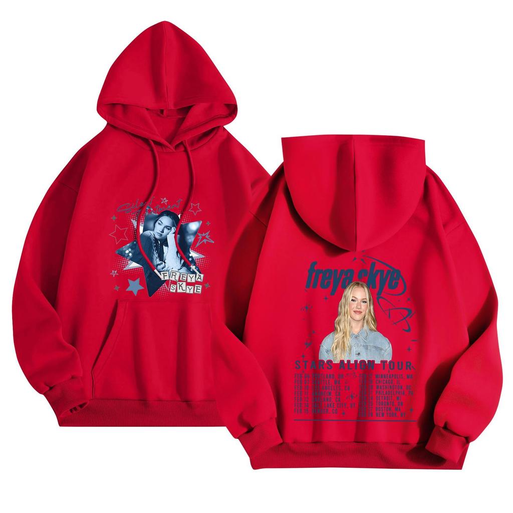 Unisex Fashion Lightweight Long Sleeve Pullover With Pockets Printed Hoodie
