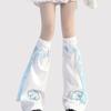 Wing Design Leg Socks Cover Trumpet Shaped High Tube Socks Boot Cuffs Cover Stockings  For Women