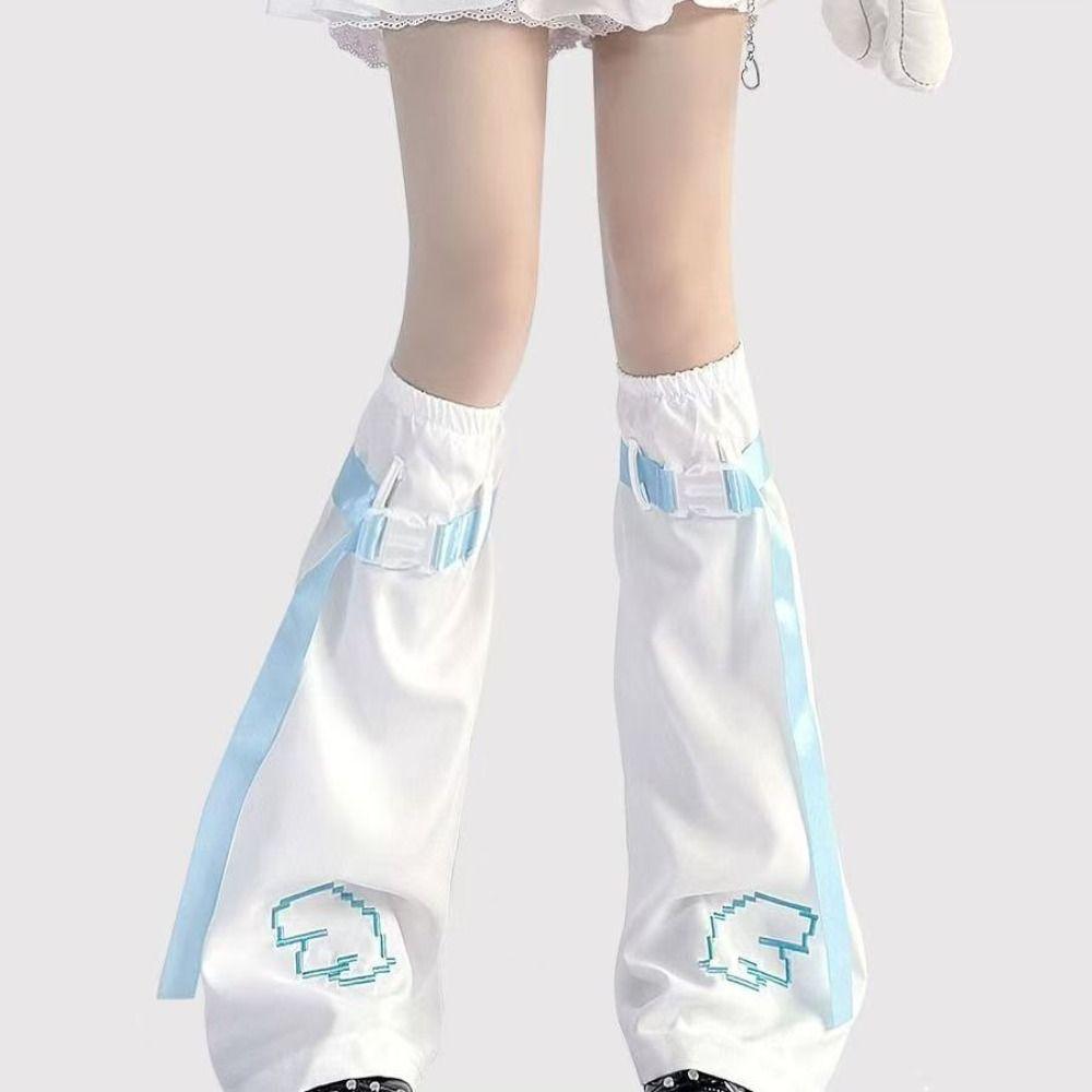 Wing Design Leg Socks Cover Trumpet Shaped High Tube Socks Boot Cuffs Cover Stockings For Women