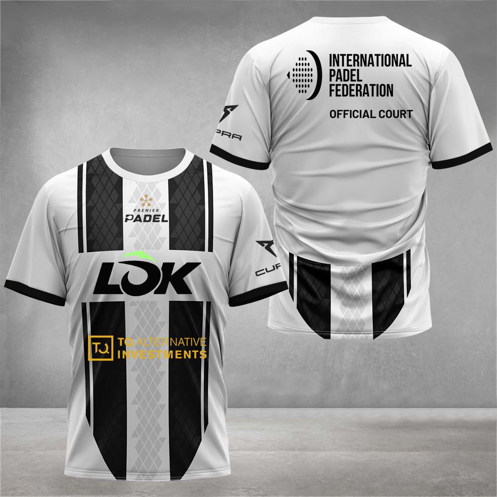 Pánské tričko na Padel tenis Pohodlné Prodyšné S kulatým výstřihem Krátký rukáv Oblečení Venkovní Badminton Běžecké Tričko