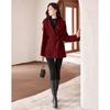 ShiShuiNianHua Elegant Wool Blend Petite Winter Coat