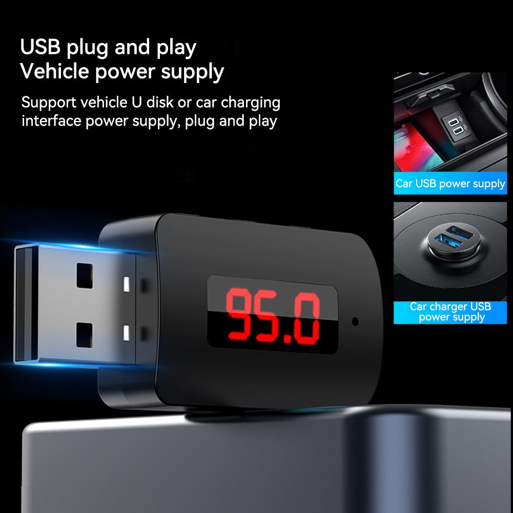 Auto Wireless Adapter Bluetooth 5.4 Sender Empfänger Audio AUX Adapter Für Auto Audio Musik AUX Freisprecheinrichtung Headset