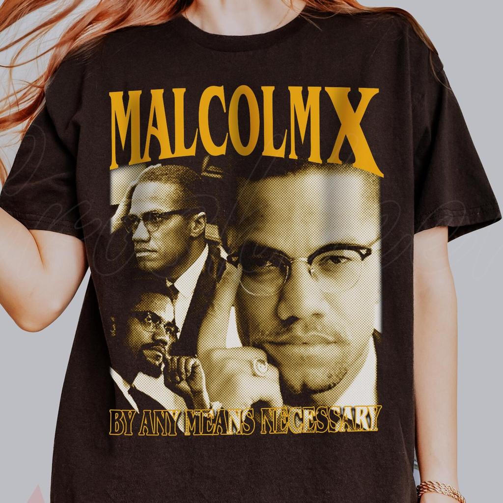Malcom X Vintage Shirt, Malcom X Gift For Her, Gift For Him, Malcom X Shirt