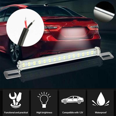 Univerzální ultra bílé 30 LED světlo pro osvětlení registrační značky a couvání 6000k Vodotěsná záložní lampa pro auto