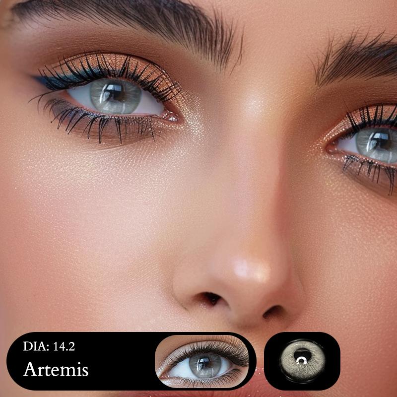 

Freshlady 1 пара цветных контактных линз Натуральные линзы для глаз Голубые Коричневые Серые зрачки Годовые Косметические Зеленые линзы