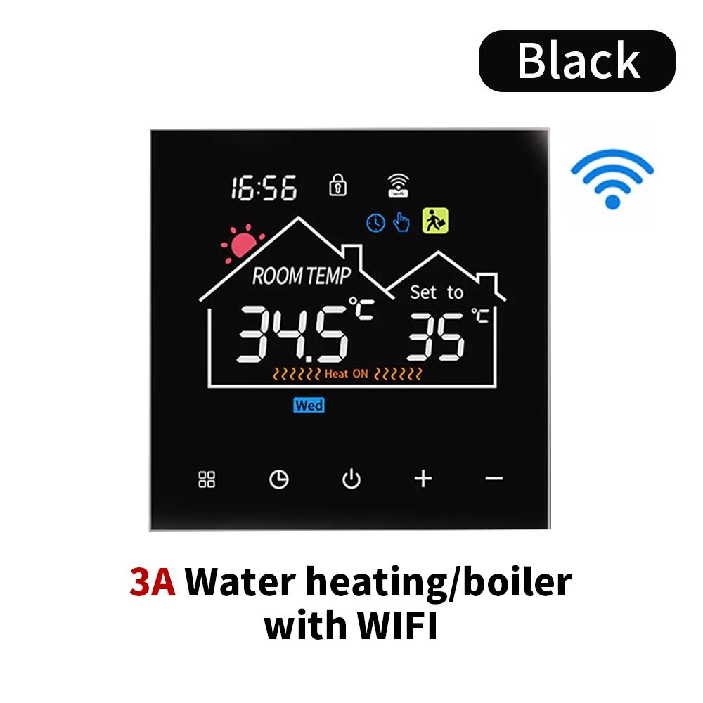 Smart WiFi Battery Wired Thermostat Water Floor Heating Control with Child Lock Smart Temperature Control System Home Accessory