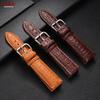 Crocodile Pattern Design Leather Watch Strap 16mm 18mm 19mm 20mm 21mm 22mm Universal Watchbands Casual Business Wristwatch Band