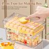 New 34/68 Compartments Ice Cube Mould Press Type With Lid Home Ice Box Ice Tool Freezer Ice Cube Maker Gifts