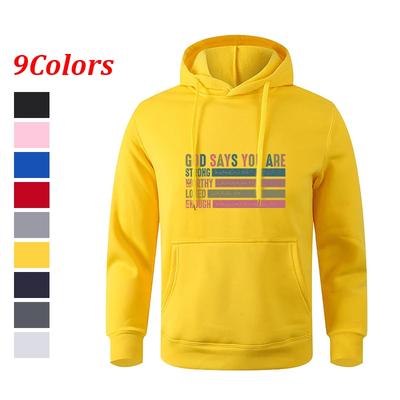 Bedrucktes Langarm Teenager Herbst Grau Schwarz Kapuzenpullover Sportbekleidung Hoodie