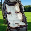 Ice Sliky Fiber Fabric Trolley Cushion Pad, Breathable Baby High Chair Mat for All Seasons, Machine Washable Summer Cooling Mat