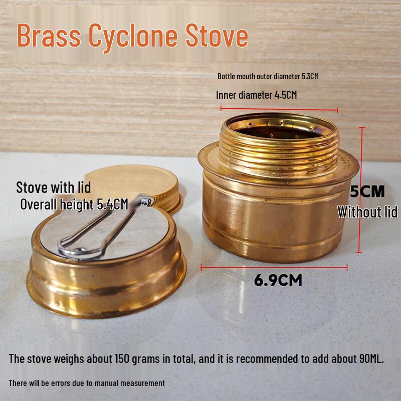 Oeny Ultralight Portable Brass Alcohol Stove