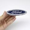 11.5x4.5cm 3D ABS Front Hood Rear Trunk Badge Emblem For Ford Fiesta Focus Mondeo Mustang Ranger Kuga Edge Auto Tuning Accessory