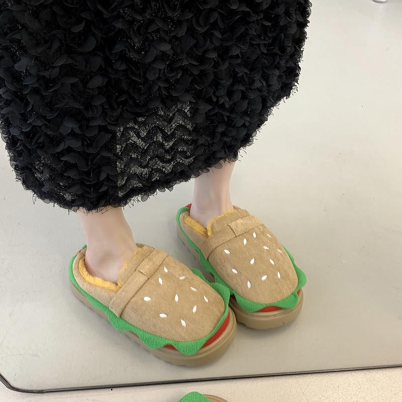 Fashion 2025 Autumn Women Slippers Funny Warm Baotou Shoes Platform Clogs Mules Outdoor Beach Sandals Casual Home Slippers Slides Women