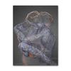 Abstract Metal Figure Statue Canvas Painting Poster and Prints Golden Portrait Sculpture Wall Picture for Living Room Home Decor