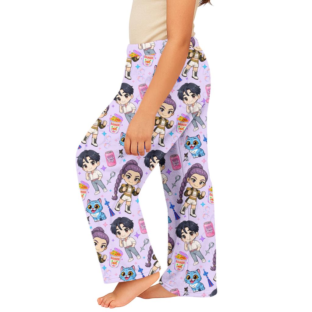 Children's Winter Pants Full Length Long Christmas Printed Pants