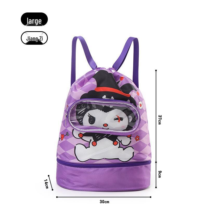 Kinder Wasserdichter Schwimmrucksack: Jungen-Kulturbeutel und Mädchen-Strandtasche mit Trocken-/Nass-Trennung