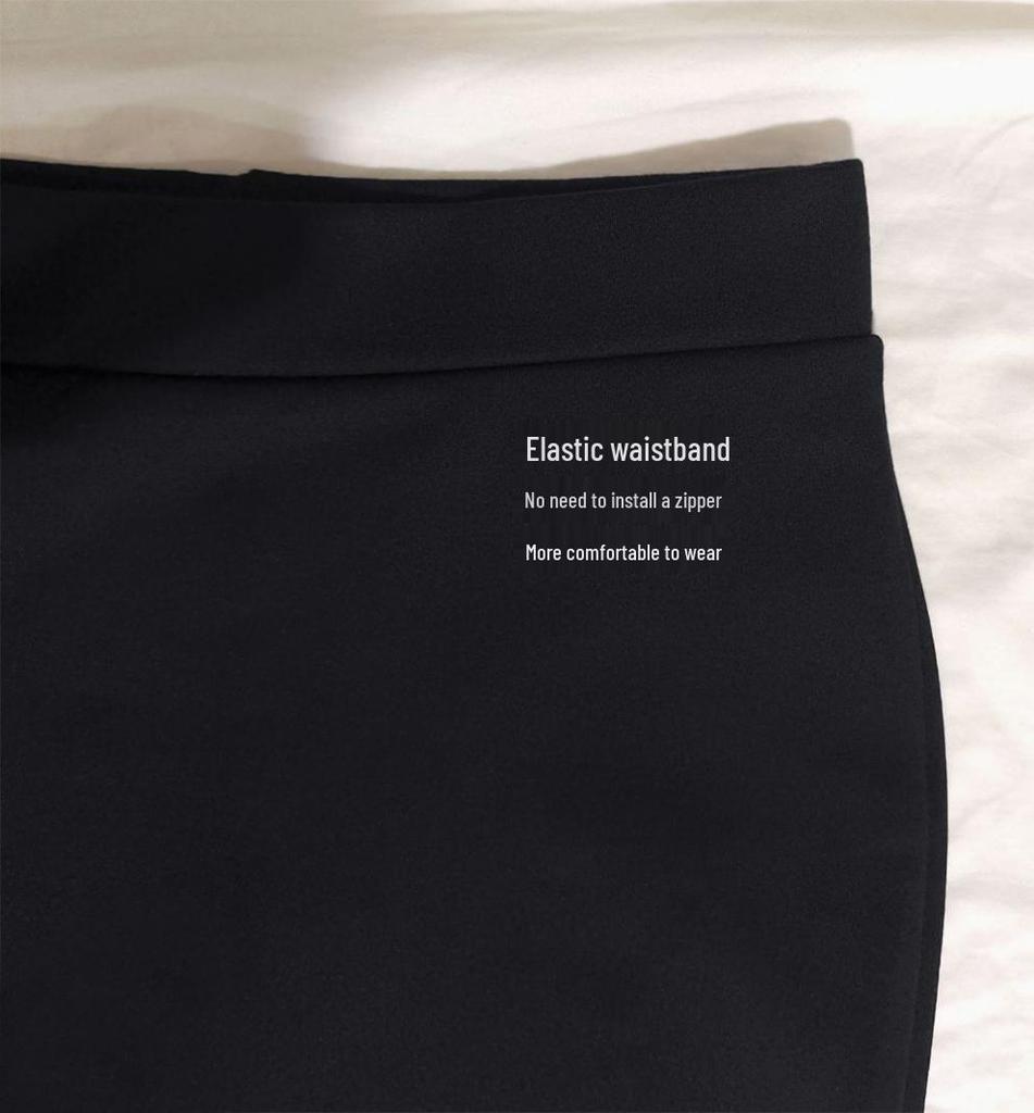 High Waist Elastic Pencil Skirt - Spring/Autumn 2025 Versatile Slimming OL Professional Wear