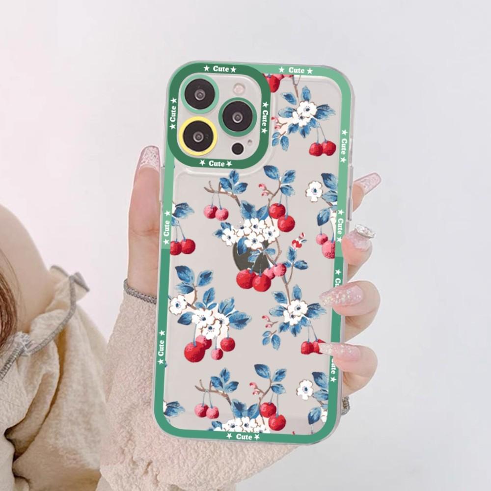 Fruit Lemon Cherry Phone Case For Redmi 7 8 9 A For Redmi Note 5 7 8 9 10 11 Pro Max 4G 5G Funfas