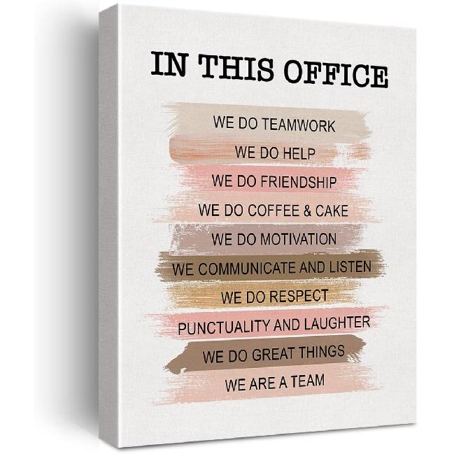 Motiverande lagarbete väggkonst i detta kontor gör vi lagarbete canvas tryck inspirerande inramad mångfald målning för kontor hem vägg & bordsskiva