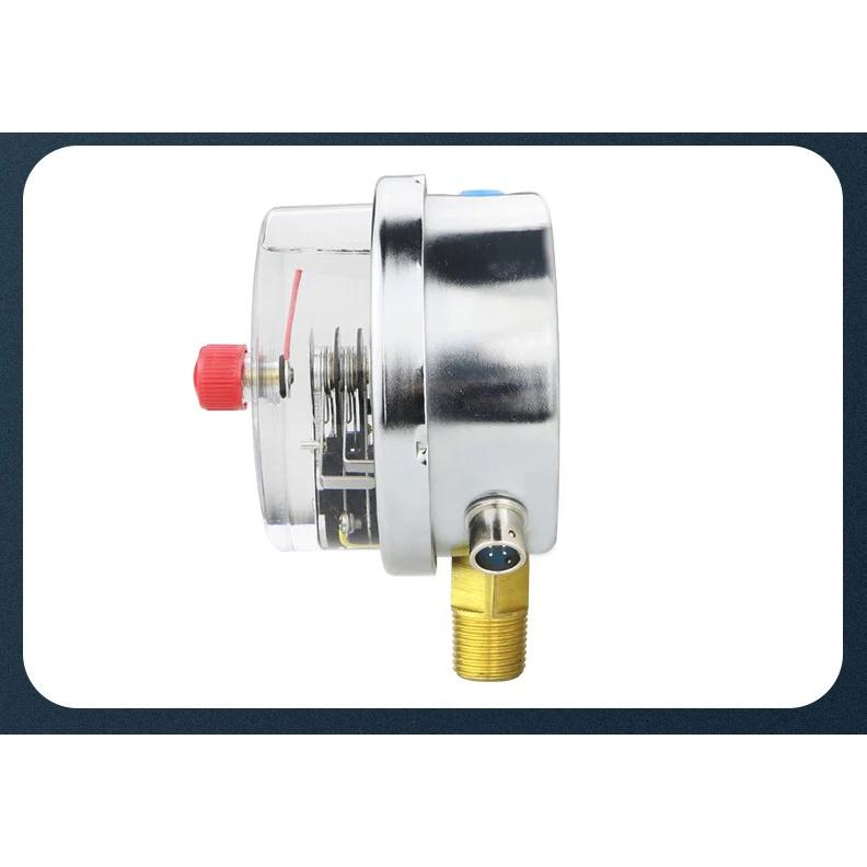 Pressure Gauge Electric Contact Pressure Gauge 220V 380V M20*1.5 Installed At The Bottom For Air Gas Water Fuel Liquid
