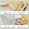 6 Pack Children DIY Paints by Number Kits with Brush and Acrylic Paints DIY Acrylic Oil Painting Color by Numbers Kit for Adults