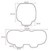 Potah autosedačky Zimní zateplený podsedák Protiskluzový Univerzální přední sedadlo Sedačka Prodyšná podložka do auta Chránič autosedačky