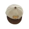 Kreslená kšiltovka Baseballová čepice Dětská kšiltovka Vyšívaná čepice s medvídkem Duck Tongue Cap Zimní dětská čepice Dětská sluneční čepice