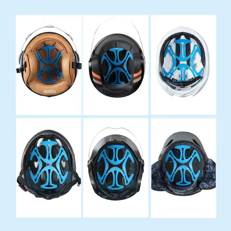Comfortable Helmet Inner Liner Breathable Silicone Gasket Safety Helmet Inner Pad Other Bicycle Accessories
